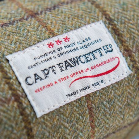 Captain Fawcett Tweed Wash Bag