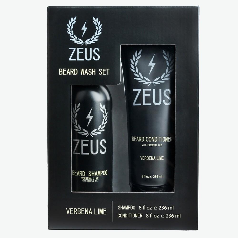 Zeus Beard Wash & Conditioner Set - Verbena Lime